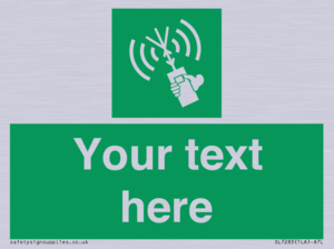 Custom sign safe condition 2way VHF radio